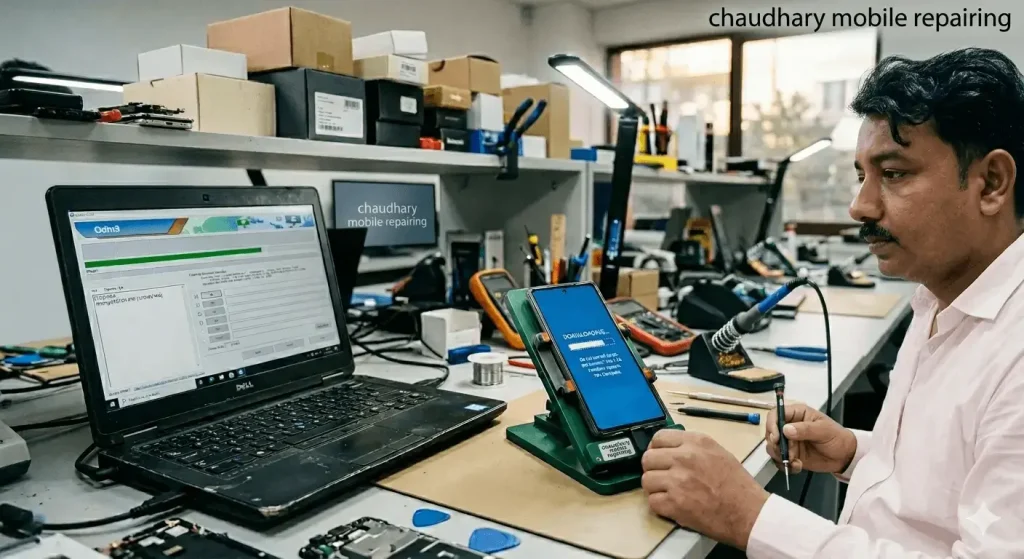 Mobile software and unlocking service at Chaudhry Mobile Repairing Kahror Pakka